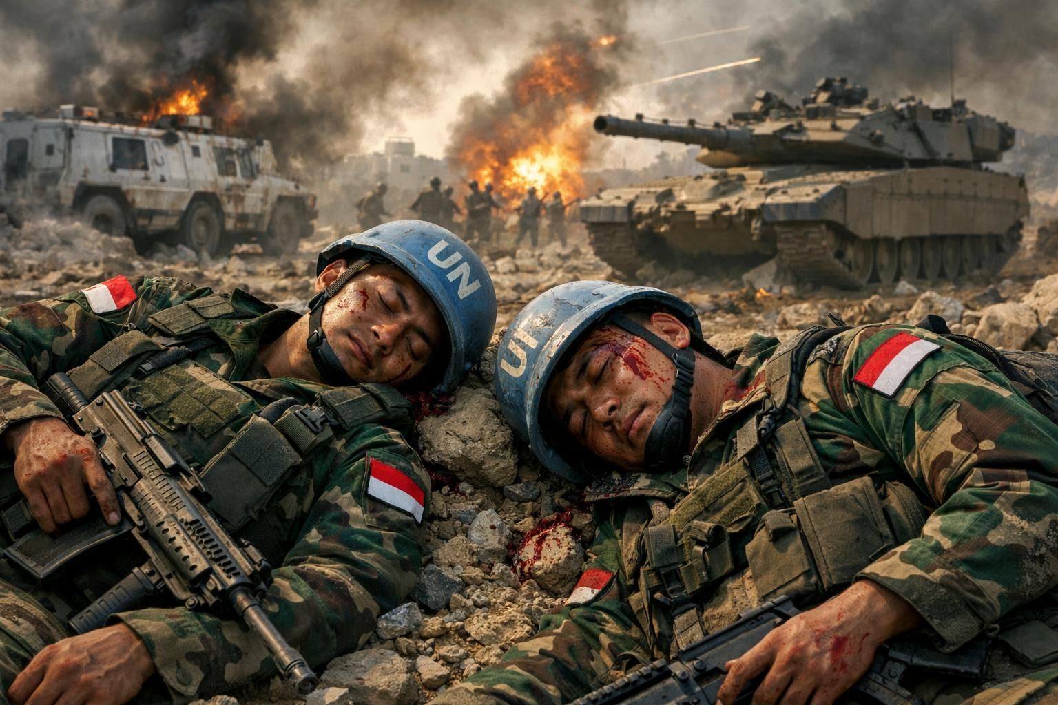 dua prajurit tni gugur di lebanon, israel memberikan tanggapan atas insiden tersebut - berita terbaru detiknews.