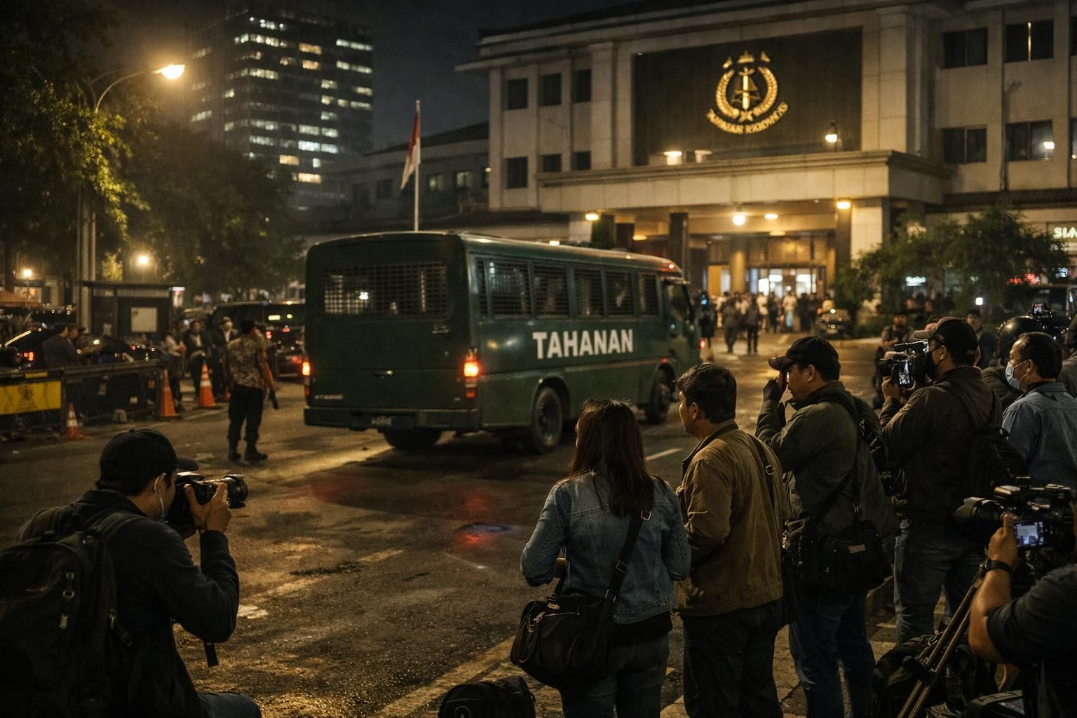 jamwas meminta maaf karena febrie adriansyah tidak mengenakan rompi tahanan akibat proses yang berjalan terlalu cepat.