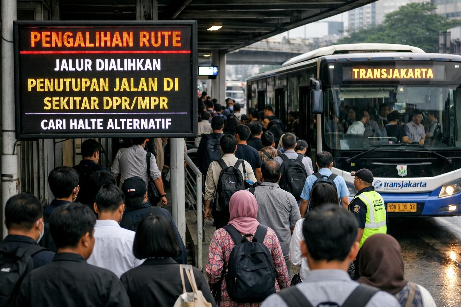 ketahui update terbaru tentang beberapa rute transjakarta yang terhenti akibat penutupan jalan. dapatkan informasi lengkap hanya di kompas.com.