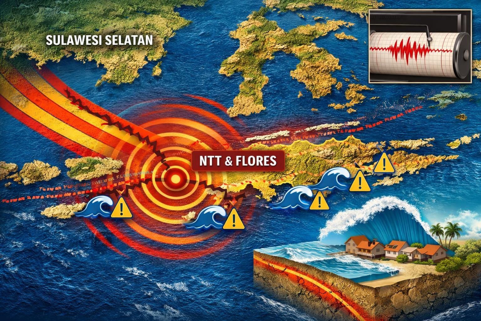 pelajari penyebab gempa berkekuatan m 7 di nusa tenggara timur (ntt) yang memicu tsunami dan getaran kuat hingga sulawesi selatan. informasi lengkap dan analisis mendalam tersedia di sini.