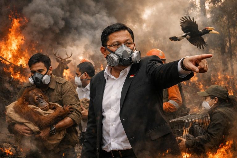 anggota dpr mendesak percepatan evakuasi satwa setelah meningkatnya korban jiwa akibat kebakaran hutan dan lahan (karhutla).