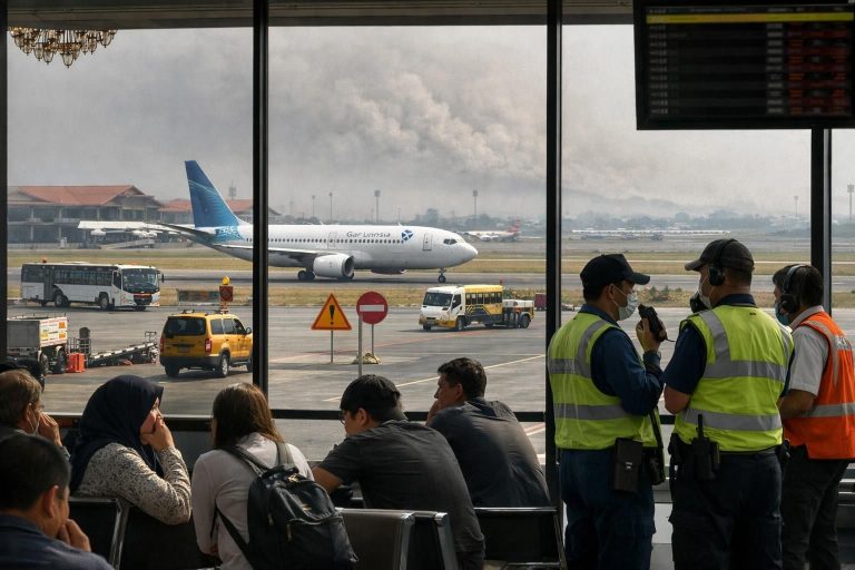 penutupan bandara soetta hingga pukul 13.30 wib akibat erupsi gunung anak krakatau, update terbaru hanya di detiknews.